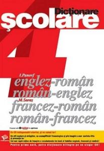 4 Dictionare scolare englez-roman; roman-englez; francez-roman; roman-francez