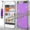 Promotie: Husa light purple cu diamante pentru - Iphone: 4/ 4s - 5 si Ipod: 4th - 5th