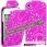 Anunt: Husa flip pink cu cristale din piele pentru telefon - Iphone: 4/4S - 5 si Ipod 4th