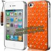 Promotie: Husa orange cu diamante pentru - Iphone: 4/ 4s  si Ipod: 4th