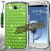 Promotie: Husa green cu diamante pentru Samsung Galaxy: Ace - S2 - S3/Mini - S4
