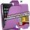 Anunt: Husa flip light purple din piele pentru - Iphone: 3 - 4/4s - 5 si Ipod: 4th - 5th