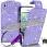 Anunt: Husa flip purple cu cristale din piele pentru telefon - Iphone: 4/4S - 5 si Ipod 4th