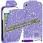 Anunt: Husa flip purple cu cristale din piele pentru telefon - Iphone: 4/4S - 5 si Ipod 4th