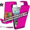 Promotie: Husa flip pink din piele ecologica pentru - Iphone: 3 - 4/4s - 5 si Ipod: 4th - 5th