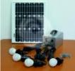 Promotie: Kit fotovoltaic complet cu LED-uri pentru cabane 15W/4LED/12Ah + incarcator pentru telefoane mobile