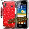 Promotie: Husa red cu diamante pentru Samsung Galaxy: Ace/2 - S2 - S3/Mini - S4