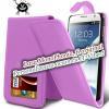 Promotie: Husa flip light purple din piele pentru telefon - Samsung Galaxy: Note/2 - Ace/2 - S2 - S3/mini - S4/min