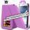 Anunt: Husa flip light purple din piele pentru telefon - Samsung Galaxy: Note/2 - Ace/2 - S2 - S3/mini - S4/min