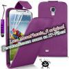 Promotie: Husa flip purple din piele pentru telefon - Samsung Galaxy: Note/2 - Ace/2 - S2 - S3/mini - S4/mini