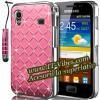 Promotie: Husa light pink cu diamante pentru Samsung Galaxy: Ace/2 - S2 - S3/Mini - S4