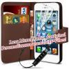Promotie: Husa tip portofel din piele pentru Iphone 5