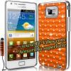 Promotie: Husa orange cu diamante pentru Samsung Galaxy: Ace - S2 - S3/Mini - S4