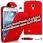 Anunt: Husa flip red din piele pentru telefon - Samsung Galaxy: Note/2 - Ace/2 - S2 - S3/mini - S4/mini