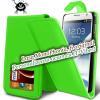 Promotie: Husa flip green din piele pentru telefon - Samsung Galaxy: Note/2 - Ace/2 - S2 - S3/mini - S4/mini